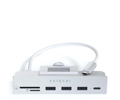 Hub USB Satechi Clamp Hub do iMac (USB-C, 3x USB-A, micro/SD) (silver) ST-UCICHS / ICSTUCICHS